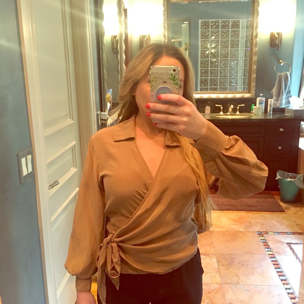 Diane Von Furstenberg wrap blouse